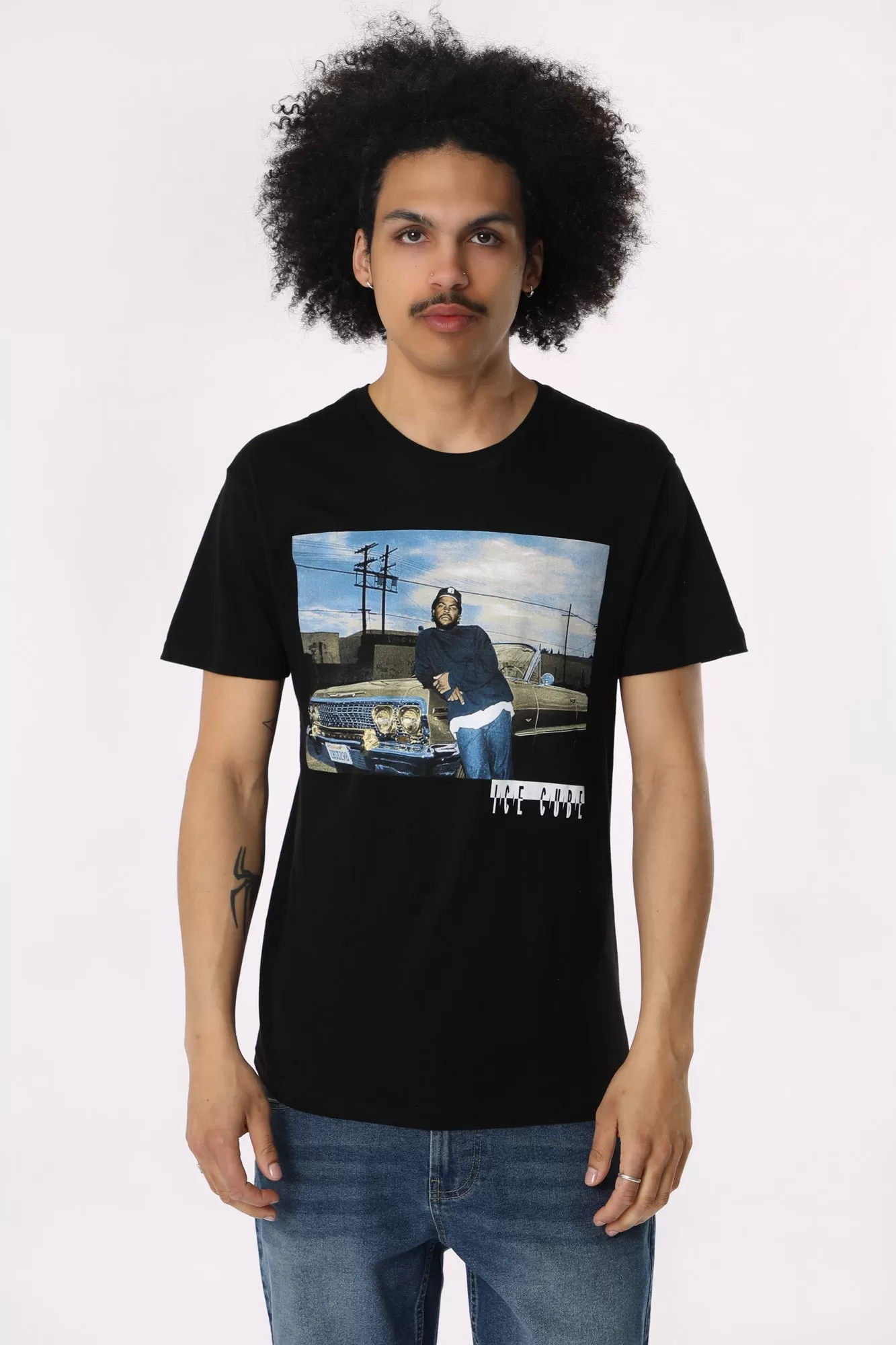 T-Shirt Imprimé Ice Cube Homme