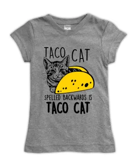 'Taco Cat Spelled Backwards Is Taco Cat' Fitted Tee