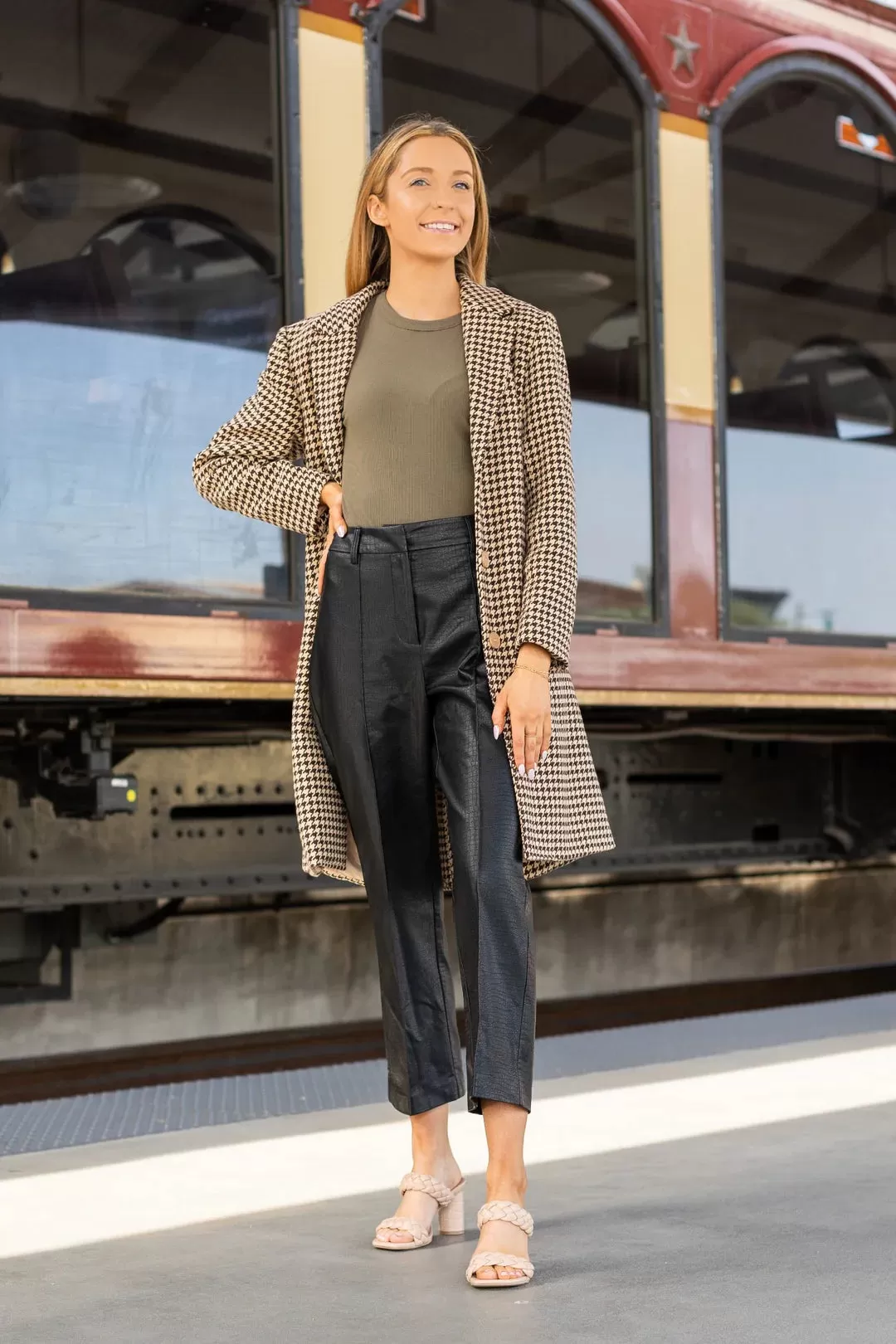 THE PHOEBE COAT, HOUNDSTOOTH