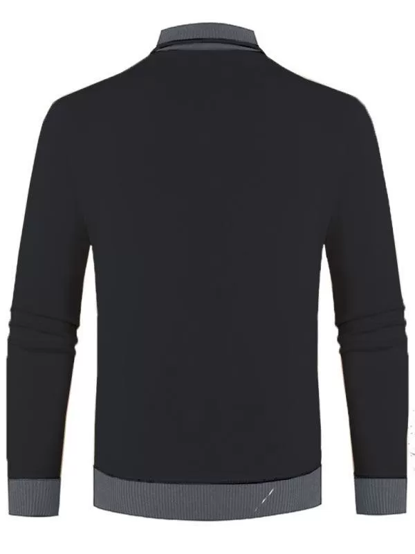 Turtleneck Slim Fit V-Neck Men Sweater