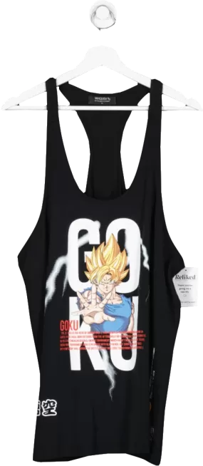 Vanquish Black Dbz Goku Stringer Vest UK XL