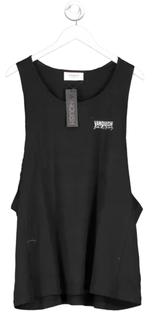 Vanquish Black Loose Fit Tank Top UK XL