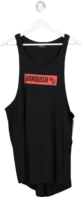 Vanquish Black Stringer Vest UK L