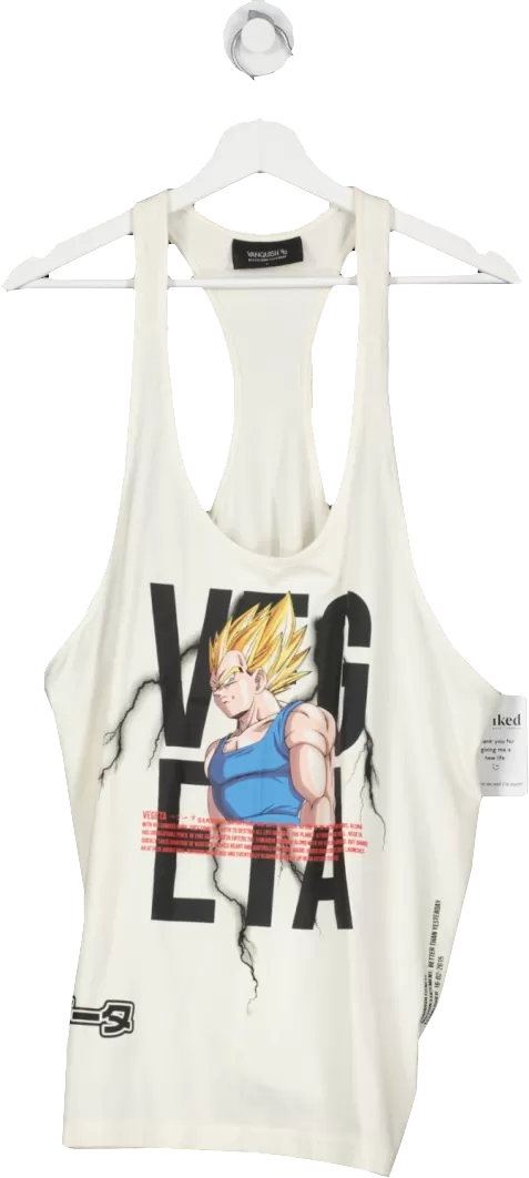 Vanquish Cream Vintage Stringer Vest UK XL