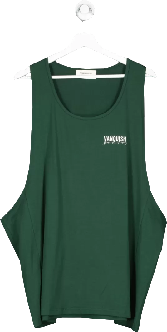 Vanquish Green Better Than Yesterday Loose Fit Tank Top UK XL