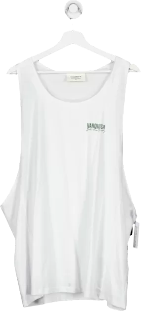 Vanquish White Better Than Yesterday Loose Fit Tank Top UK XL