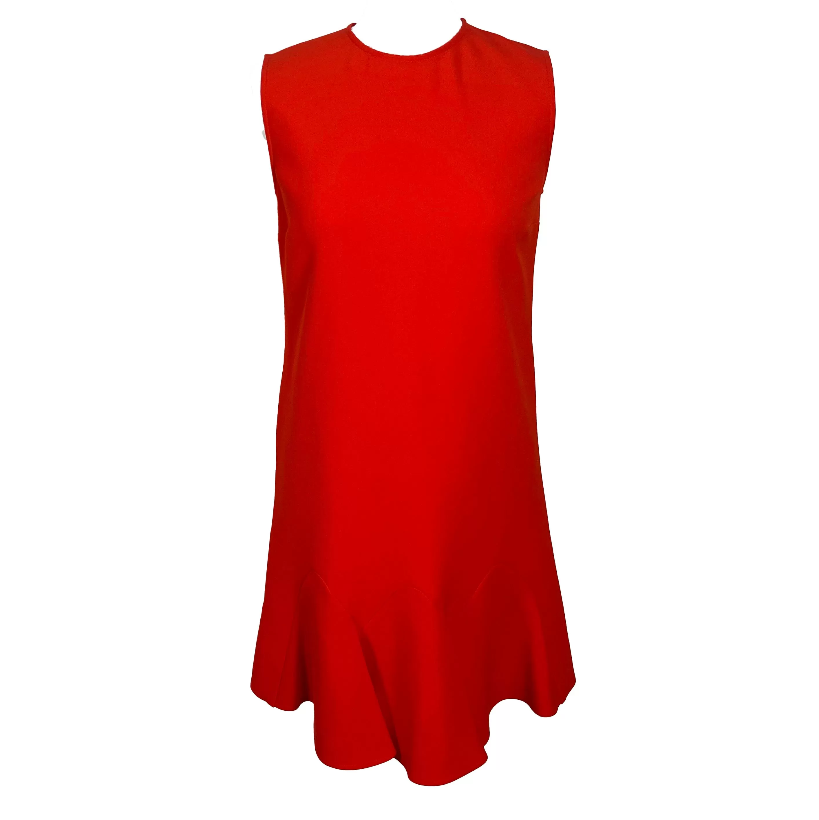 Victoria Beckham Brand New 280 Flame Flounce Hem Shift Dress XS