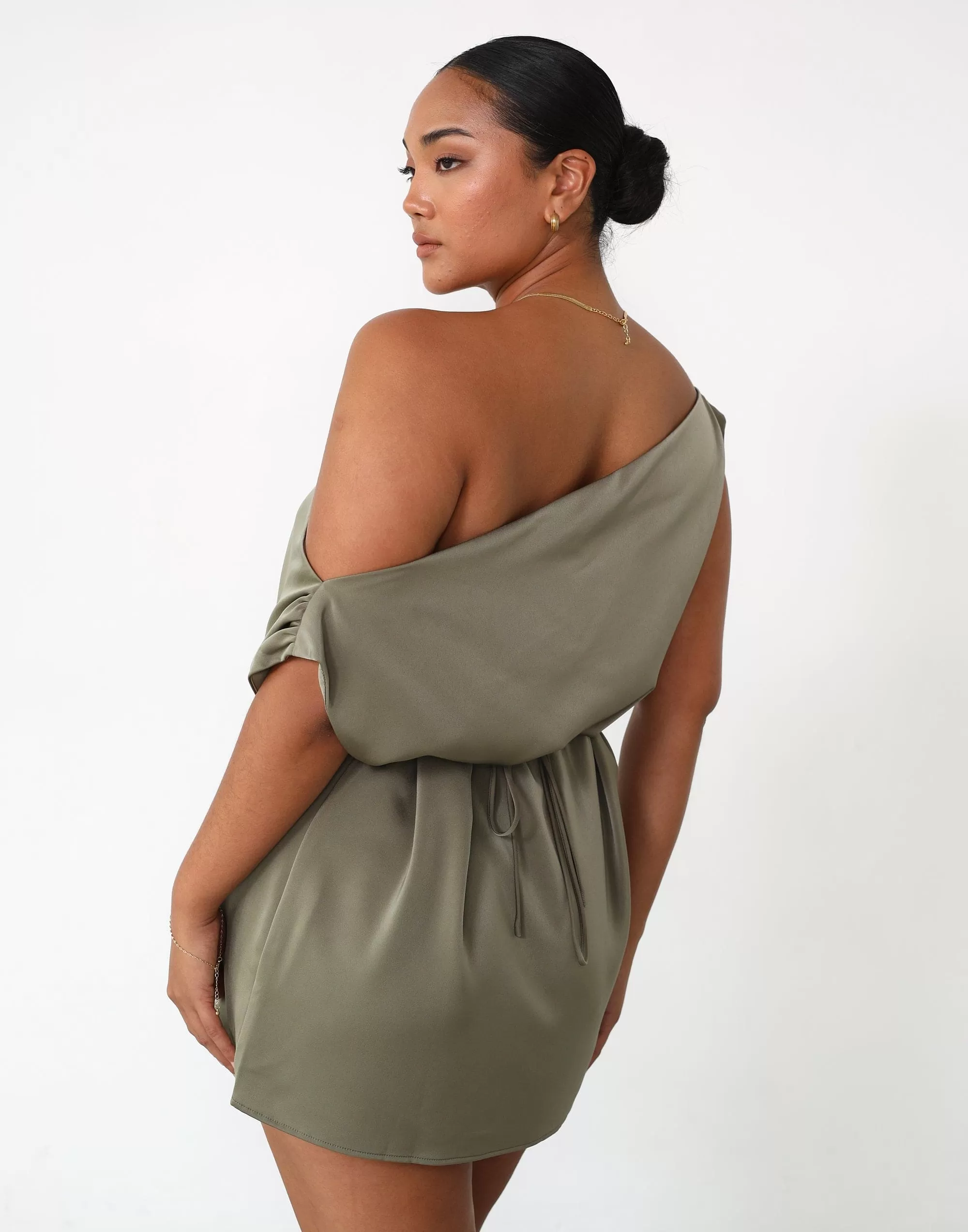 Viviana Mini Dress (Burnt Olive)