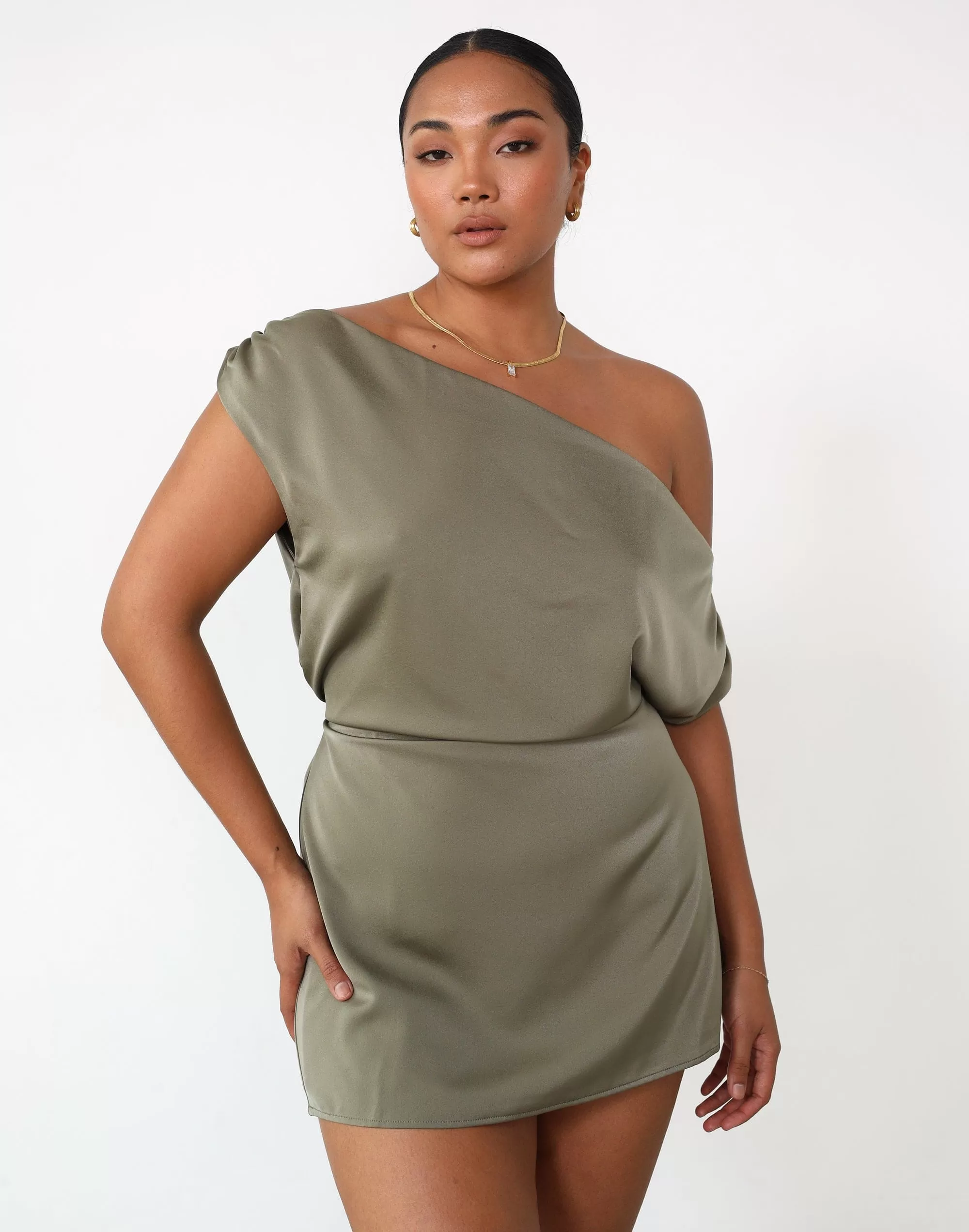 Viviana Mini Dress (Burnt Olive)