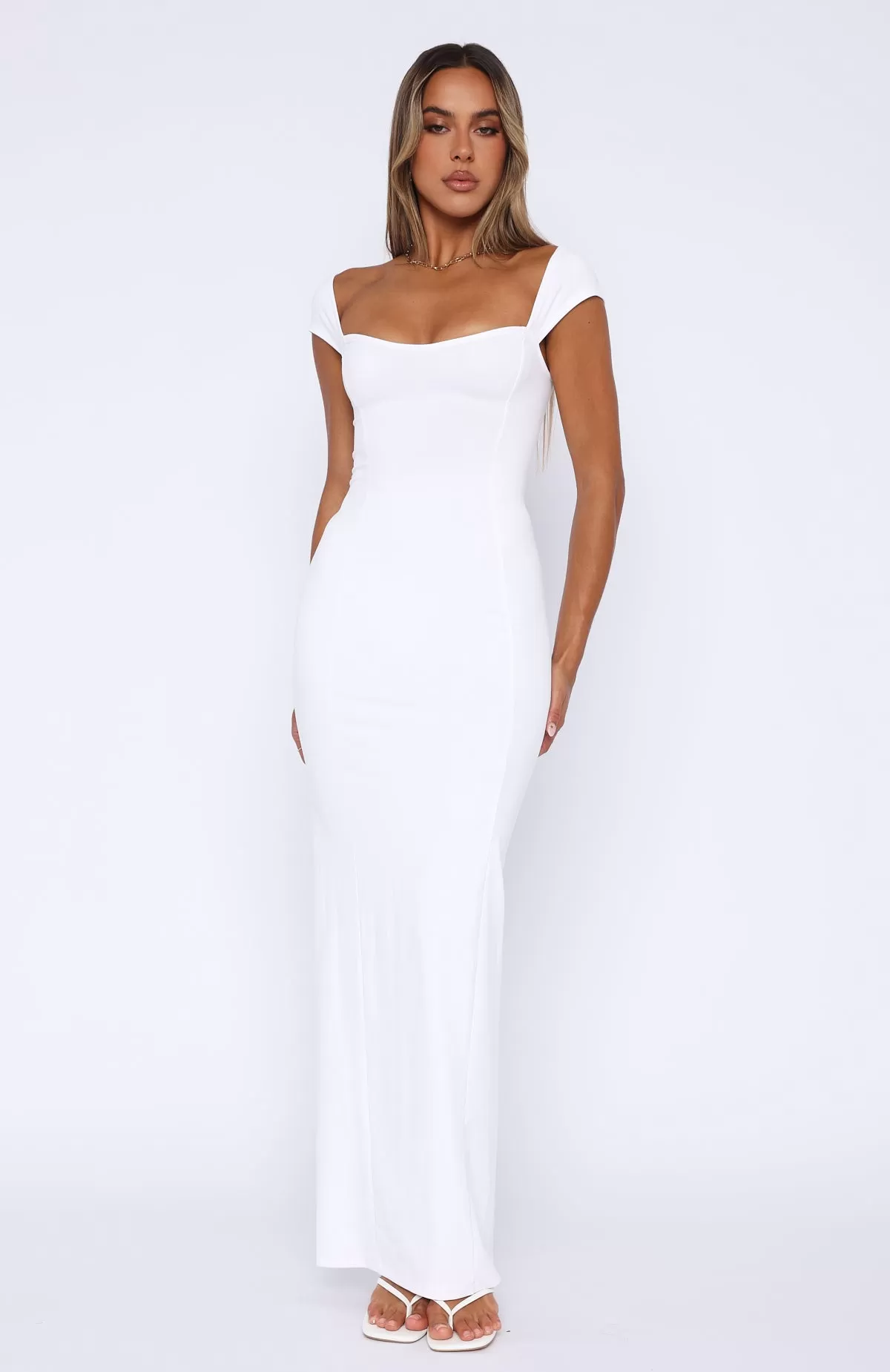 Wish I Knew Maxi Dress White